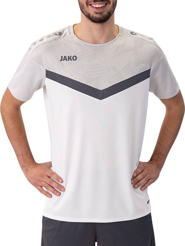 JAKO - Iconic - Trainingsshirt - Wit - Polyester - Standaard Pasvorm