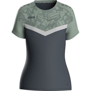 Jako Iconic T-Shirt Dames - Zachtgrijs Roze Antra Light