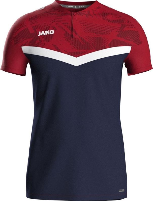 Jako Iconic Polo Heren - Marine Chilirood