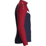 Jako - Iconic Ziptop - Sportshirt - Marine / Jako Blauw / Fluogeel - Gerecycled Polyester