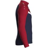 Jako - Iconic Ziptop - Sportshirt - Marine / Jako Blauw / Fluogeel - Gerecycled Polyester