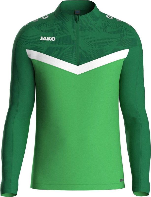 Jako Iconic Ziptop Heren - Zachtgroen / Sportgroen