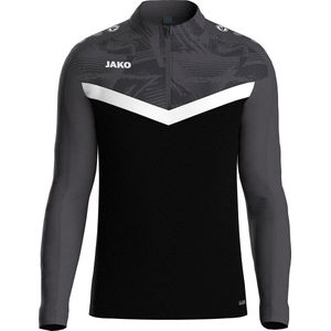 Jako Iconic Ziptop Heren - Zwart / Antraciet