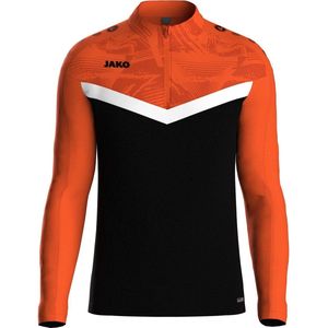 Jako - Iconic Ziptop - Sportshirt - Zwart - Gerecycled Polyester