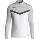 Jako Iconic Ziptop Heren - Wit / Zachtgrijs
