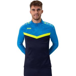 Jako Iconic Ziptop Heren - Marine / Jako Blauw / Fluogeel