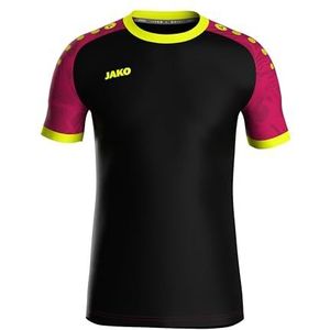 Jako Iconic Shirt Korte Mouw Kinderen - Zwart Pink Fluogeel