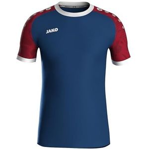 Jako Iconic Shirt Korte Mouw Kinderen - Navy / Chilirood | Maat: 116