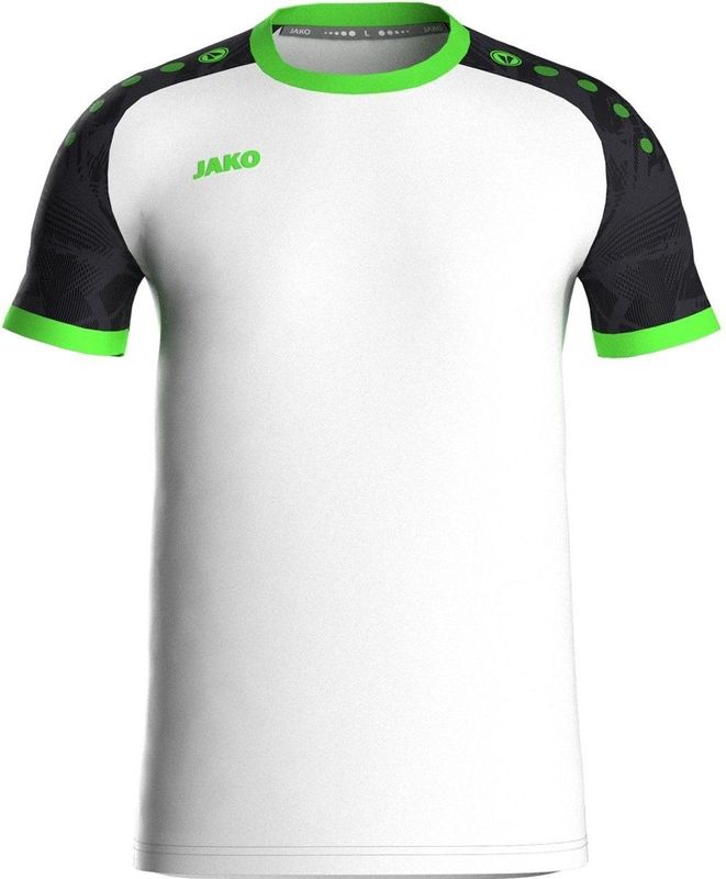 JAKO - ICONIC - Sportshirt - Wit - 100% Gerecycled Polyester, Vochtafvoerend