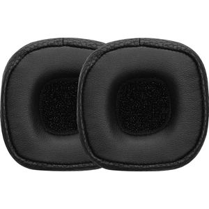 kwmobile 2x Oorkussens - Earpads voor Koptelefoon - Zwart - Kunstleer en Schuim