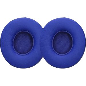 kwmobile 2x oorkussens compatibel met Beats Solo 2 Wireless/Solo 3 Wireless oorkussens - Earpads voor koptelefoon - Kunstleer en schuim in donkerblauw