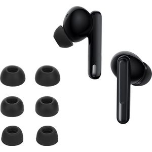 kwmobile - Cover Voor In-Ear Oortjes - Zwart - Siliconen - 6 Stuks