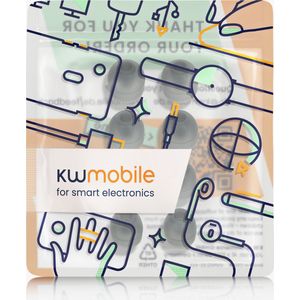 kwmobile Reserve Covers voor Oordopjes - Zwart - Silicone - Geschikt voor Sony WF-1000XM3 / WF-SP900 / WF-SP510