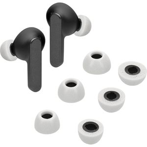 kwmobile - Cover Voor Oordopjes - Wit - Memory Foam - Set van 6