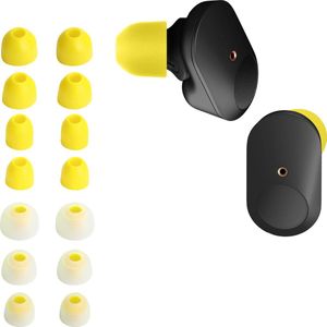 kwmobile 14x Reserve covers voor oordopjes compatibel met Sony WF-1000XM3 / WF-1000XM4 / WF-1000XM5-4 maten - Silicone dopjes voor in-ear headphones