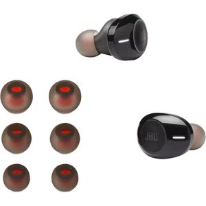 kwmobile - Vervangende Oordopjes - Zwart - Siliconen - 6 Stuks