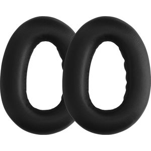 kwmobile - Oorkussens - Zwart - Schapenleer