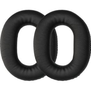 kwmobile - Oorkussens - Zwart - Kunstleer en Schuim