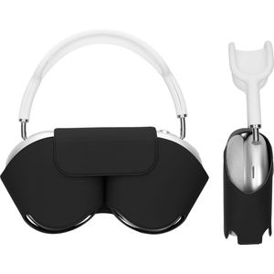 kwmobile cover voor over-ear koptelefoon - geschikt voor Apple Airpods Max - Van polyester - In zwart