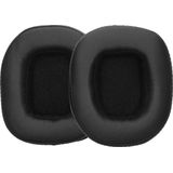 kwmobile - Oorkussens - Zwart - Kunstleer en Schuim - 2 Stuks
