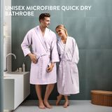 JEMIDI - Badjas - Microvezel - Sneldrogend - Met Capuchon