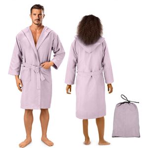 JEMIDI - Badjas - Microvezel - Sneldrogend - Met Capuchon