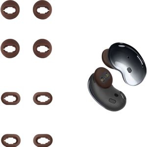 kwmobile - Anti-Slip Dopjes - Bruin - Silicone - Set van 8