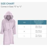 JEMIDI - Unisex - Badjas - Lila - Sneldrogend, Microvezel, Met Capuchon