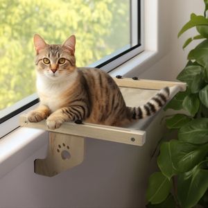 Navaris hangmat radiator voor katten - 55 cm lengte - Voor grote katten van max. 14 kg - Installatie zonder gereedschap