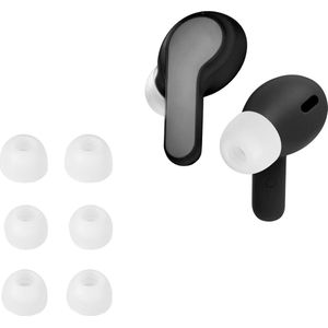 kwmobile - Vervangende Oordopjes - Wit - Siliconen - 6 Stuks