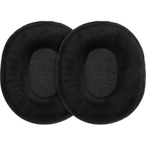 kwmobile - Fluwelen Oorkussens - Zwart - Geschikt voor AudioTechnica ATH M20x BT