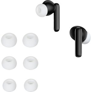 kwmobile - Vervangende Oordopjes - Wit - Siliconen - 6 Stuks