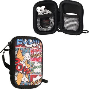 kwmobile hoesje voor draadloze oordopjes - Compatibel met in-ear Headphones - - In Stripboek