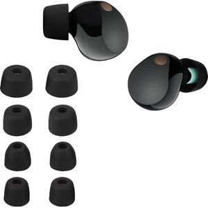 kwmobile 8x Reserve covers voor oordopjes geschikt voor Sony WF-1000XM5 / WF-1000XM4 - 4 maten - Silicone dopjes voor in-ear headphones