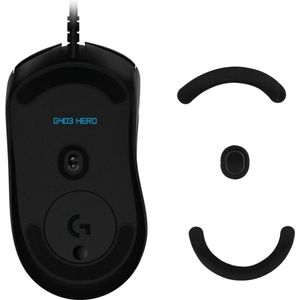 kwmobile muis voeten sticker geschikt voor Logitech G403 / G603 / G703 - Computermuis glijder - Stickers in zwart