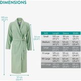 HOMELEVEL - Badstof Badjas - Unisex - 100% Katoen - Kimono Design