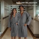 Badjas - Microvezel - Zacht - Sneldrogend - Licht