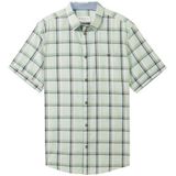 TOM TAILOR Overhemd  lichtgrijs / lichtgroen / wit