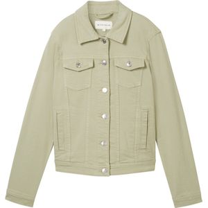 TOM TAILOR Dames 1040479 Jeansjack, 34895-Desert Green, M, 34895 - Desert Green, M