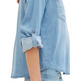 TOM TAILOR - Damesblouse - Clean Mid Stone Blue Denim - 10113