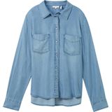 TOM TAILOR - Damesblouse - Clean Mid Stone Blue Denim - 10113