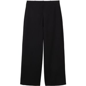 TOM TAILOR - 1042304 Damesbroek - Deep Black - Polyester - Rechte Pijpen