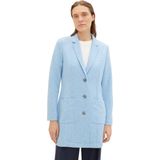 TOM TAILOR Dames 1040482 jas, 35064-Fjord Blue Ck Structure, XXL, 35064 - Fjord Blue Ck Structure, XXL