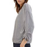 Gestreept Shirt - Lange Mouwen - Viscose Polyester Elastaan - Losse Pasvorm