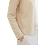 TOM TAILOR - 1041290 - T-shirt - Beige Zand Gemengd - Lange Mouwen