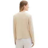 TOM TAILOR - 1041290 - T-shirt - Beige Zand Gemengd - Lange Mouwen