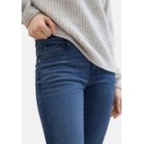 TOM TAILOR - Kate Slim Fit - Capri Damesjeans - Mid Stone Wash Denim