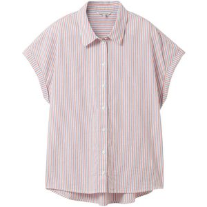 Blouse - Klassieke Blouse - Gestreept - Katoen - Knoopsluiting