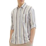 Tom Tailor - 1041225 - Heren Shirt - Katoen-Linnen - Relaxed Fit