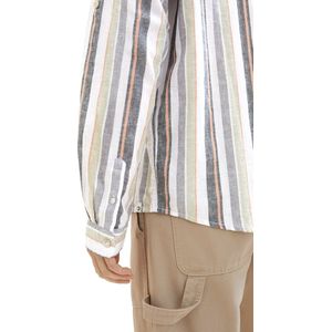 Tom Tailor - 1041225 - Heren Shirt - Katoen-Linnen - Relaxed Fit